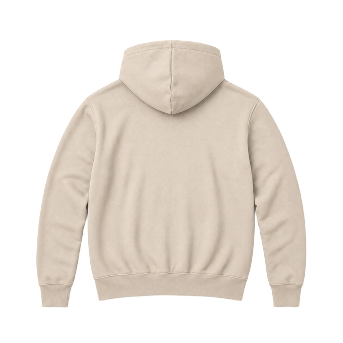 Hoodie BALANCE coupe relaxed, coloris sable, vue de dos