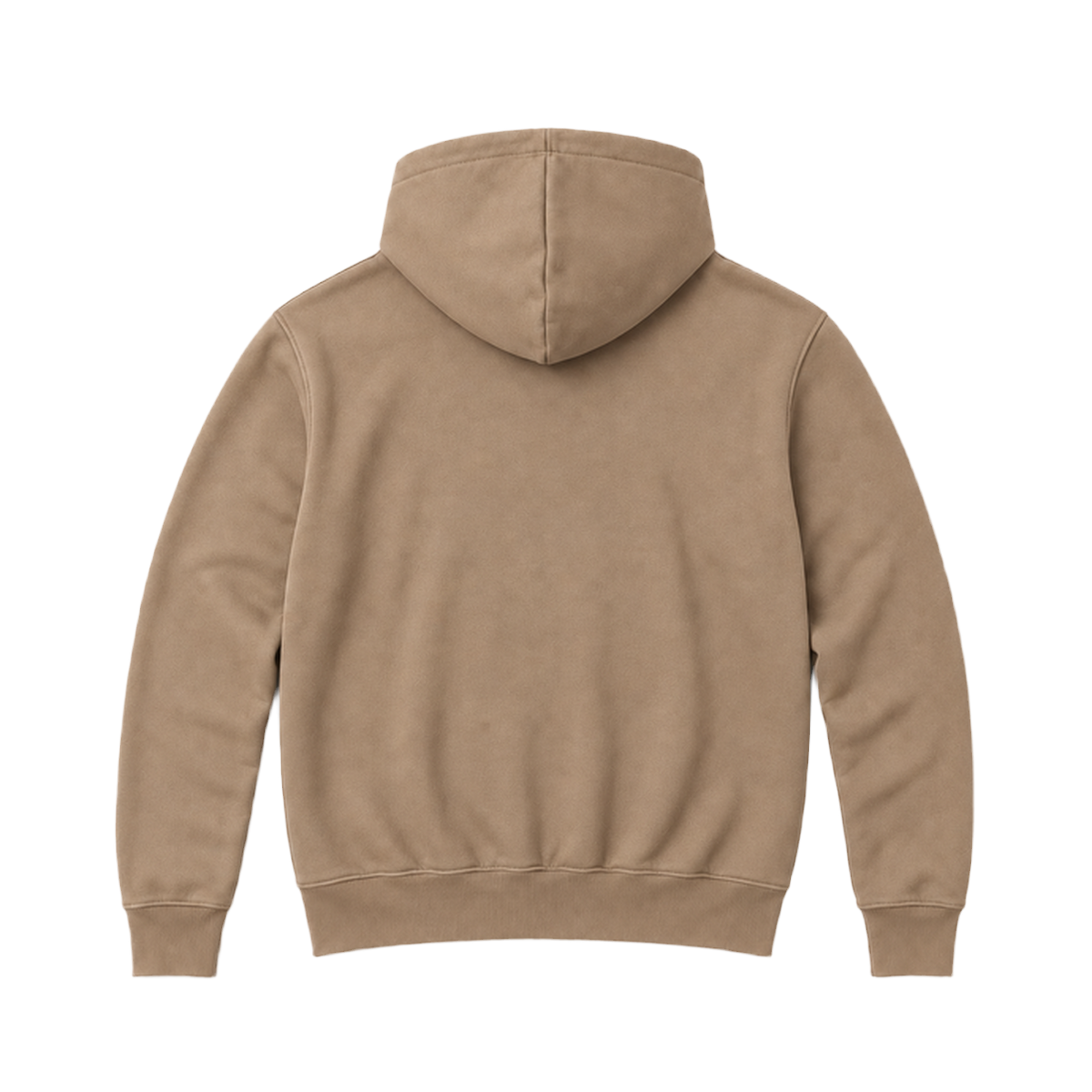 Hoodie BALANCE coupe relaxed, coloris taupe, vue de dos