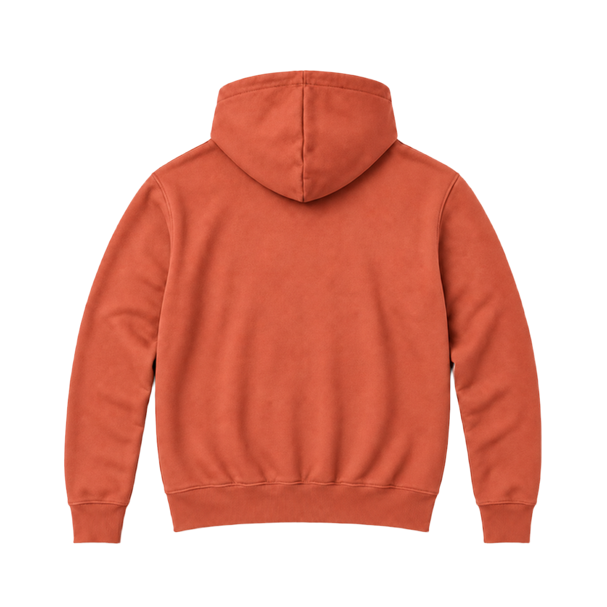 Hoodie BALANCE coupe relaxed, coloris terracotta, vue de dos