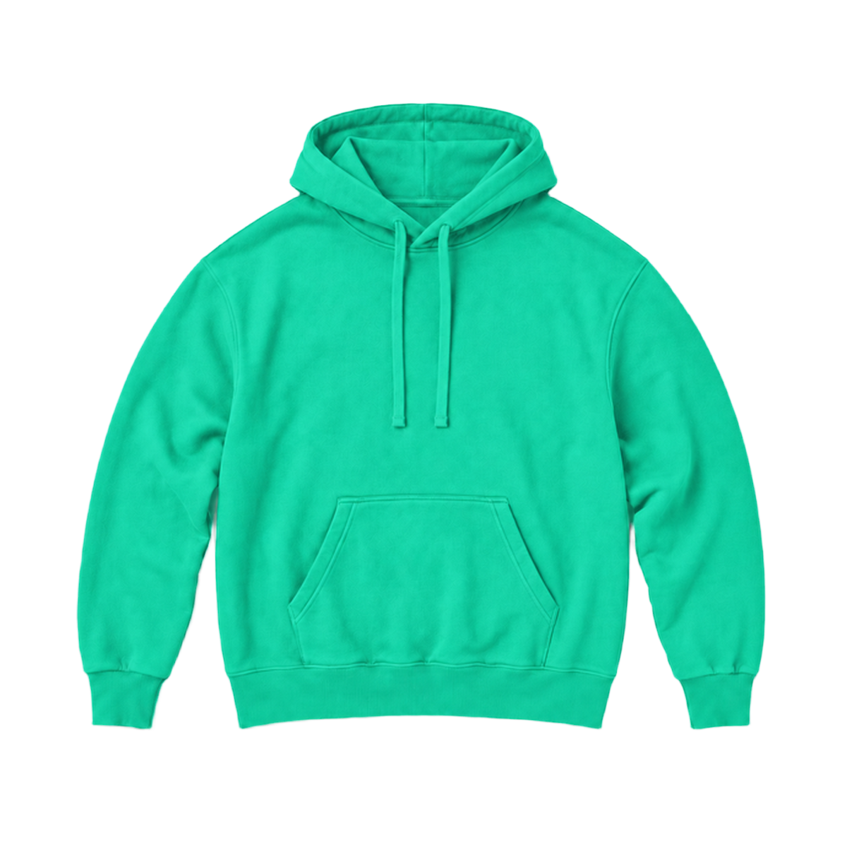 Hoodie BALANCE coupe relaxed, coloris vert, vue de face