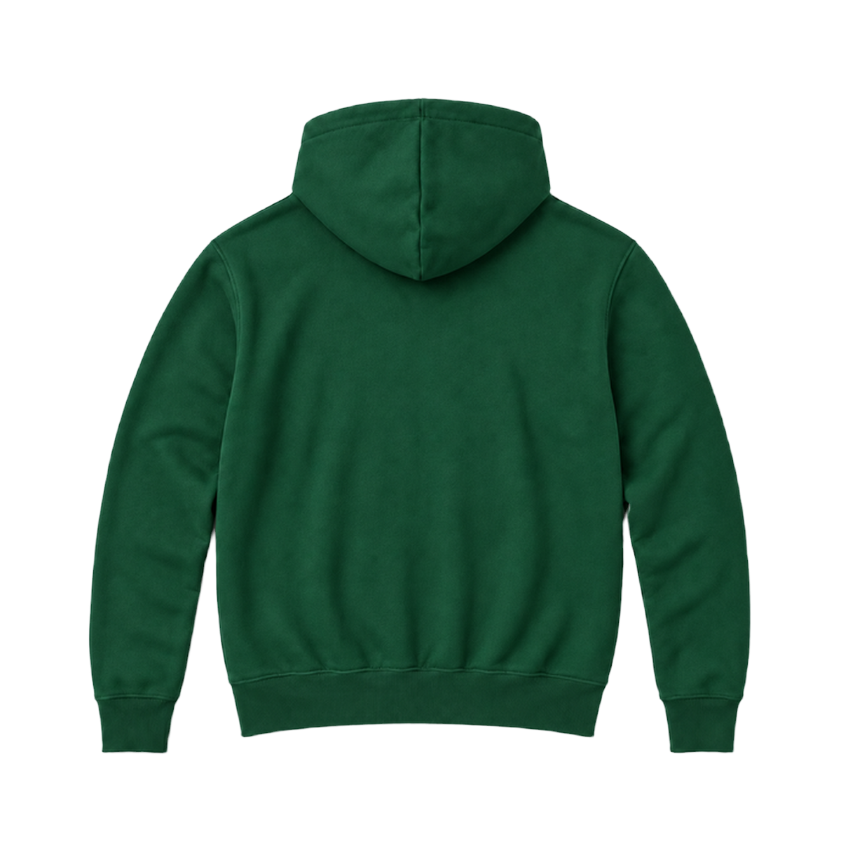 Hoodie BALANCE coupe relaxed, coloris vert fonce, vue de dos