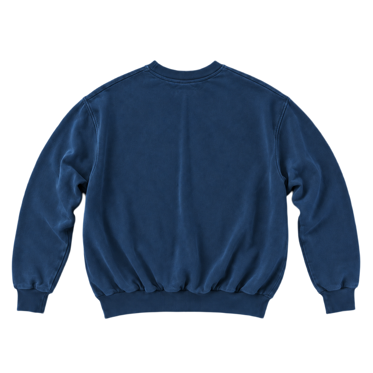 Sweat CURVE coupe balloon, coloris bleu petrole, vue de dos
