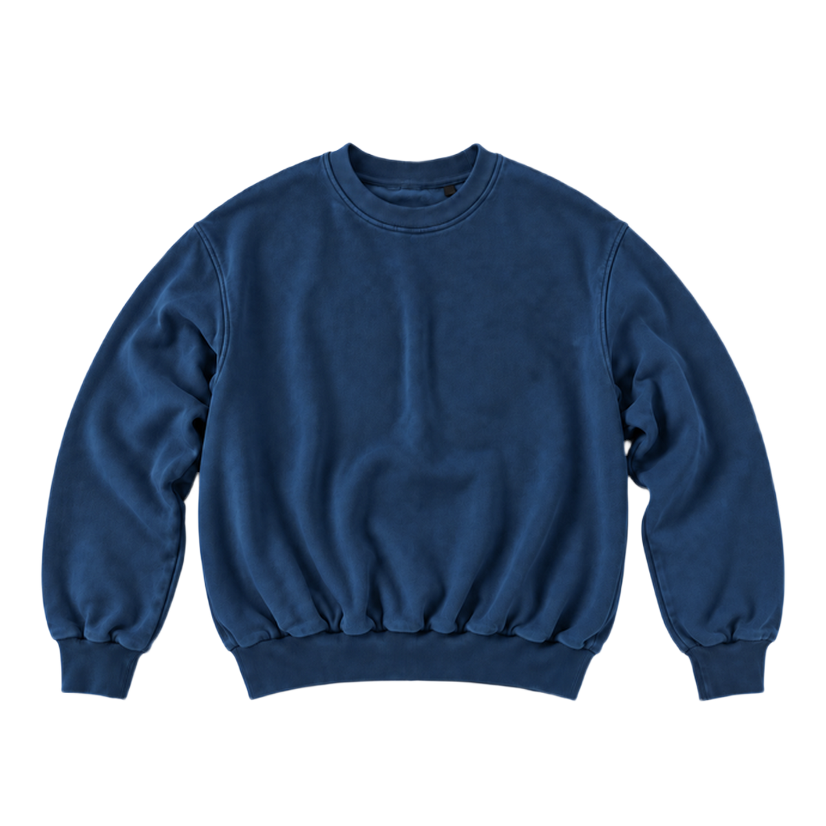 Sweat CURVE coupe balloon, coloris bleu petrole, vue de face