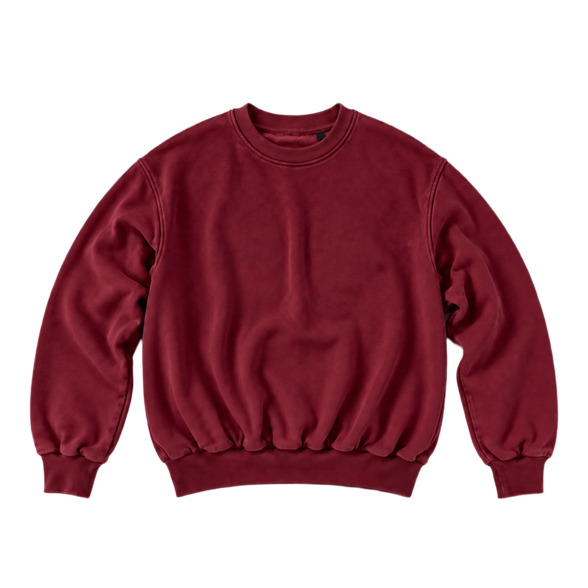 Sweat CURVE coupe balloon, coloris bordeaux, vue de face