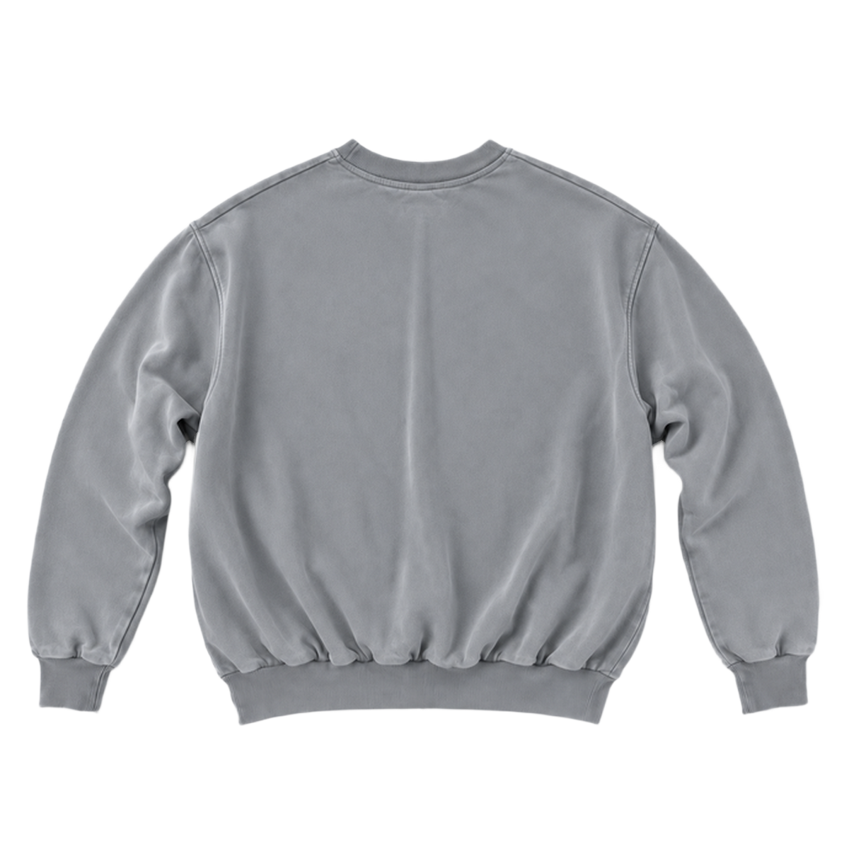 Sweat CURVE coupe balloon, coloris gris, vue de dos