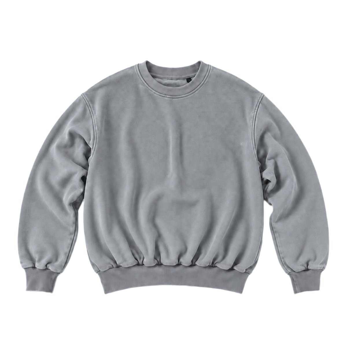 Sweat CURVE coupe balloon, coloris gris, vue de face