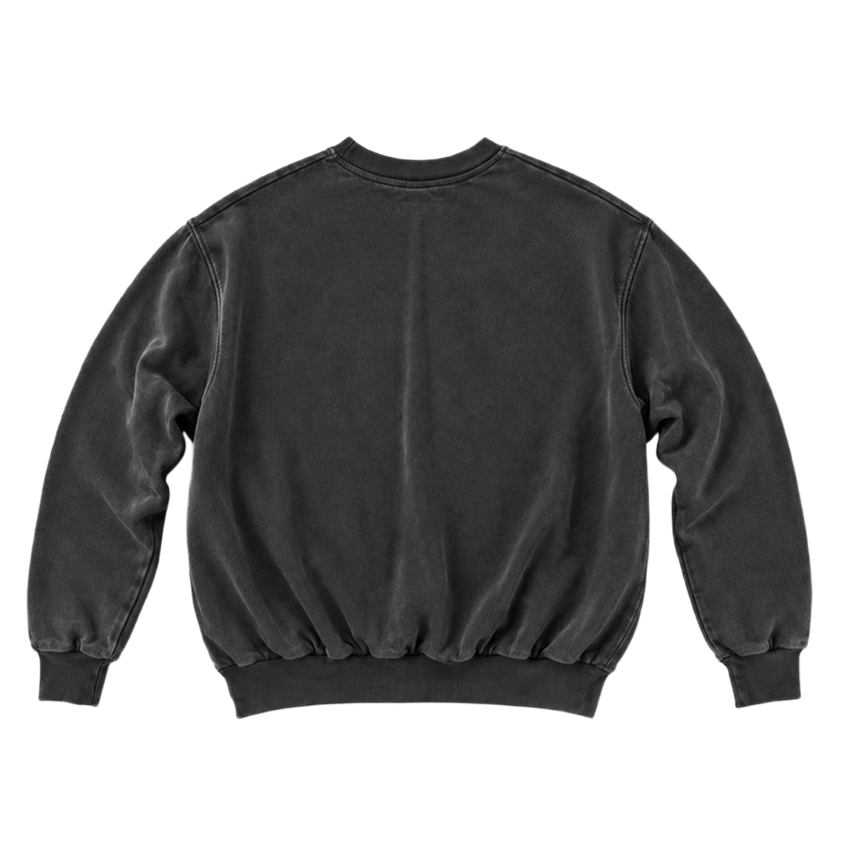 Sweat CURVE coupe balloon, coloris gris fonce, vue de dos