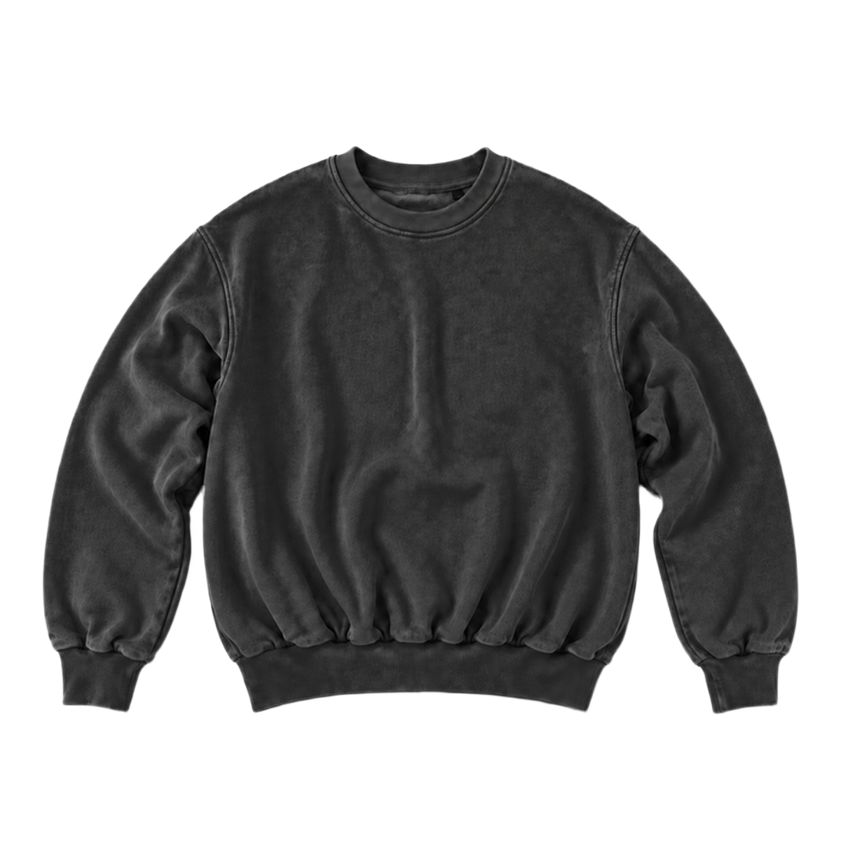 Sweat CURVE coupe balloon, coloris gris fonce, vue de face