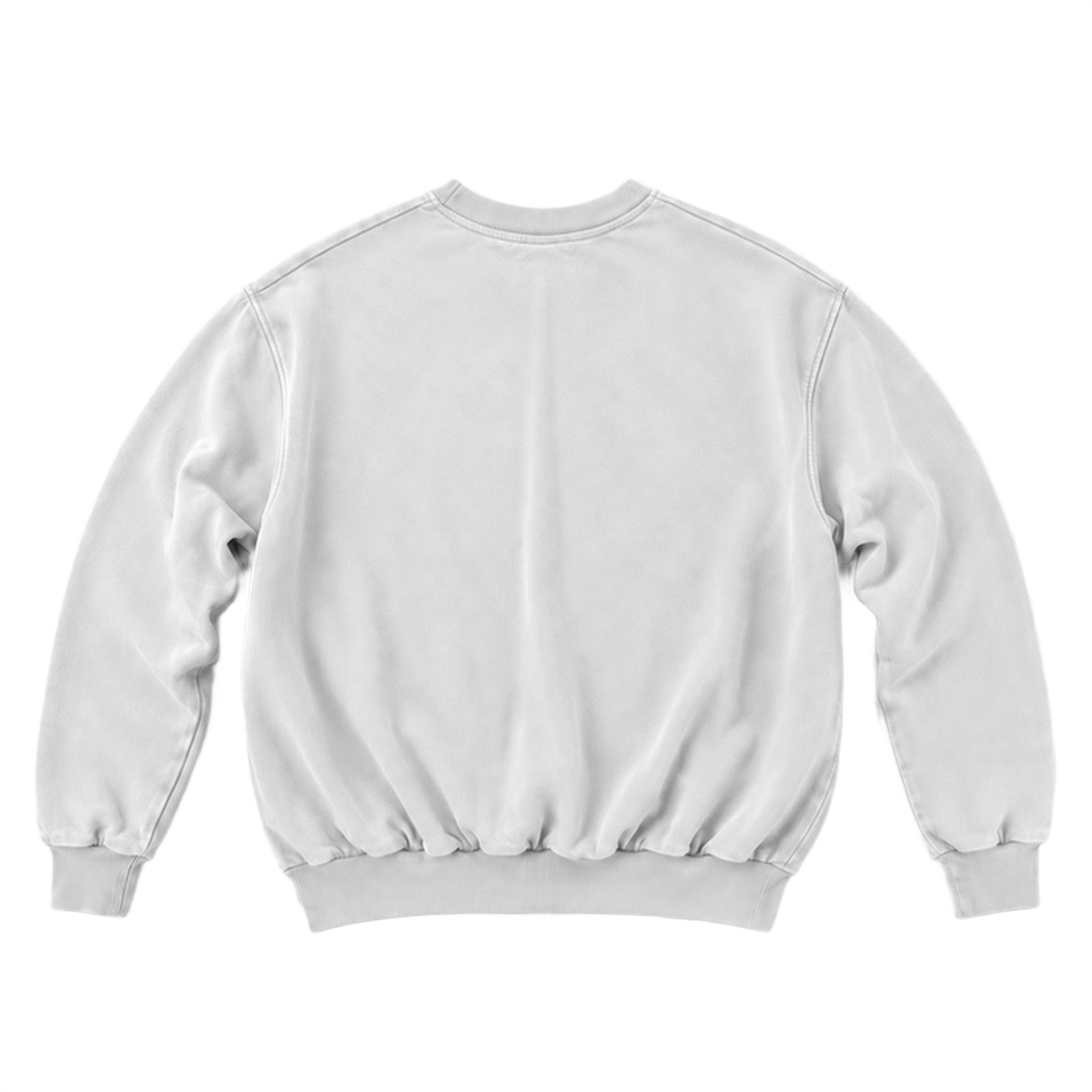 Sweat CURVE coupe balloon, coloris gris froid, vue de dos