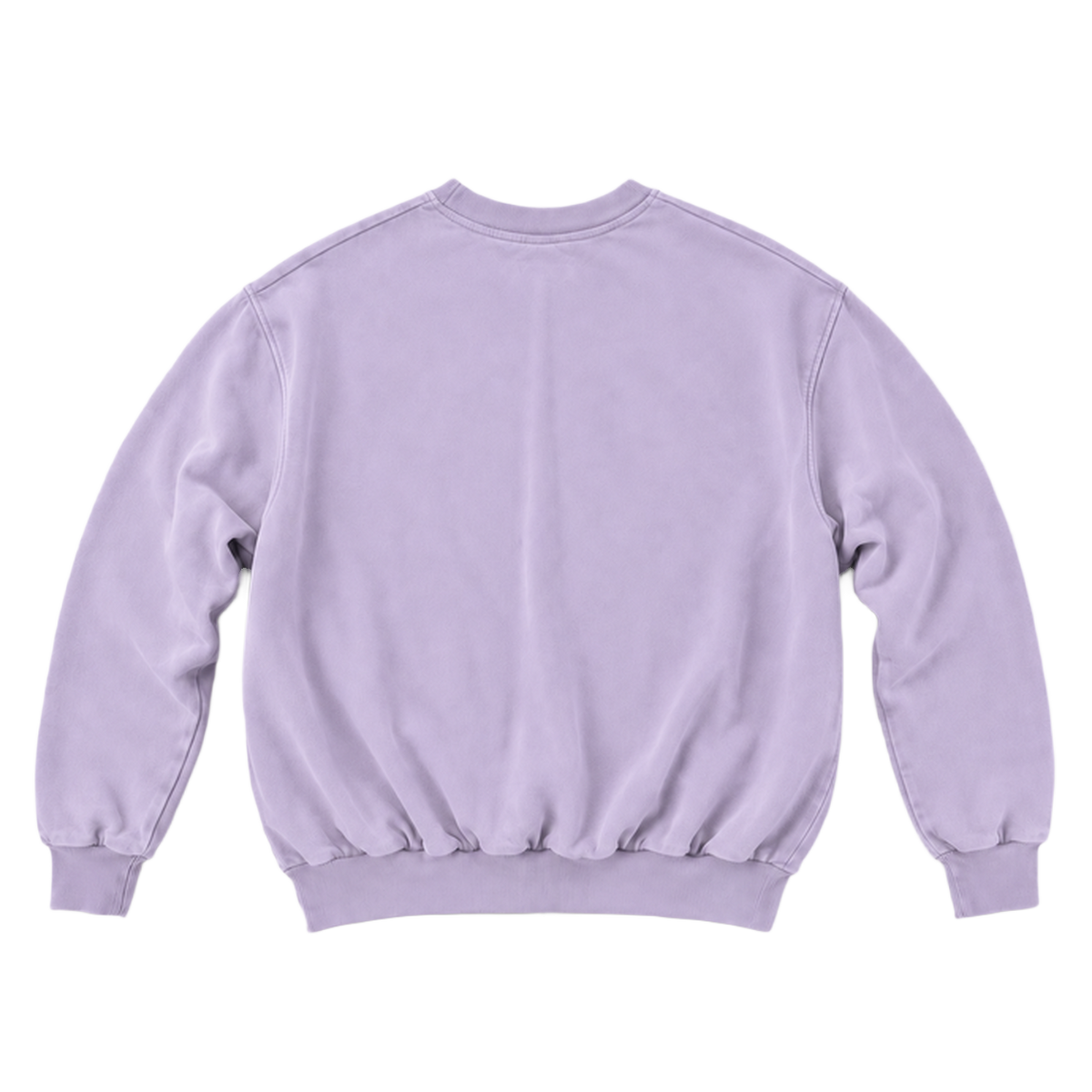 Sweat CURVE coupe balloon, coloris lavande, vue de dos