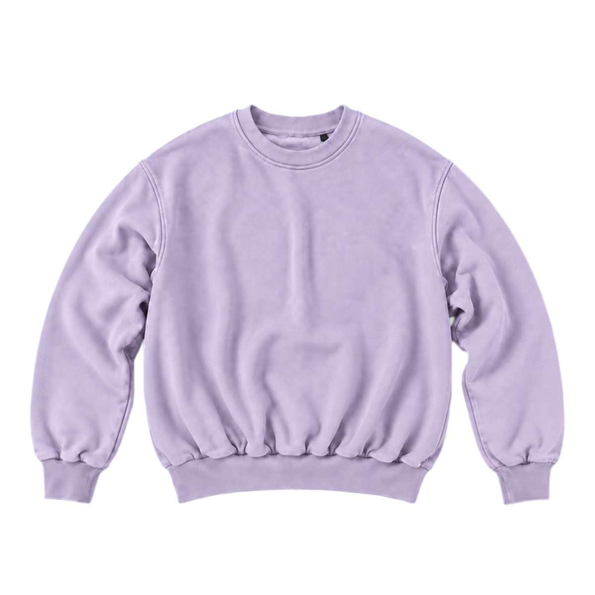 Sweat CURVE coupe balloon, coloris lavande, vue de face