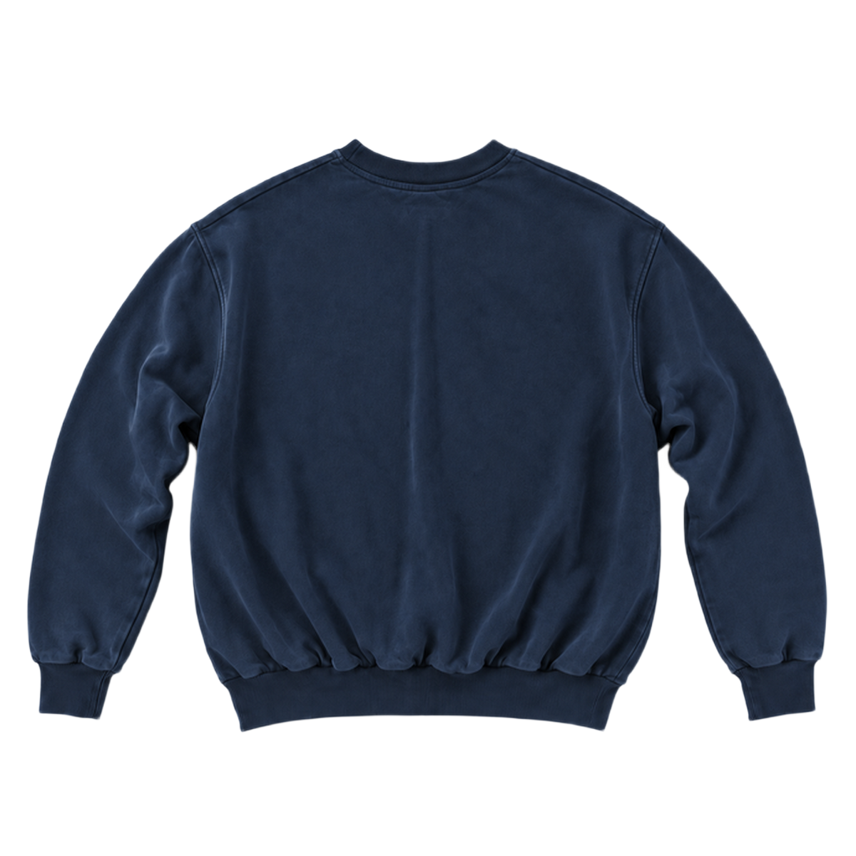 Sweat CURVE coupe balloon, coloris marine profond, vue de dos