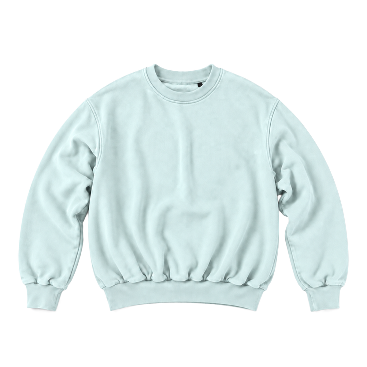 Sweat CURVE coupe balloon, coloris menthe, vue de face