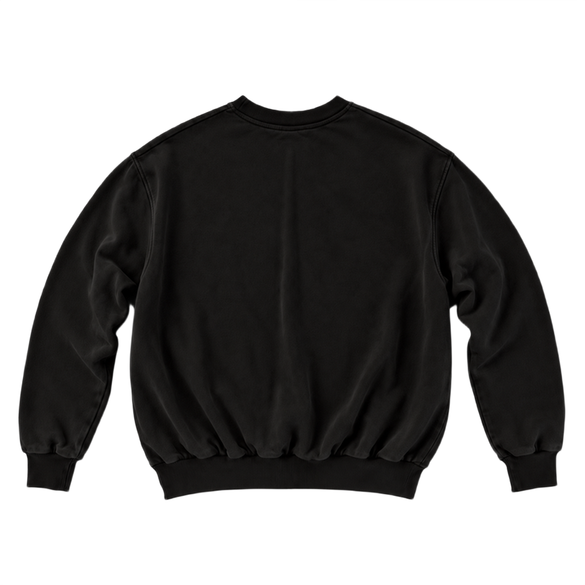 Sweat CURVE coupe balloon, coloris noir, vue de dos