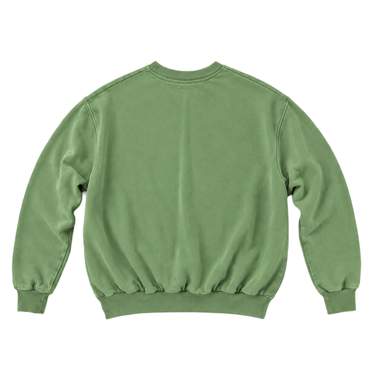 Sweat CURVE coupe balloon, coloris olive, vue de dos