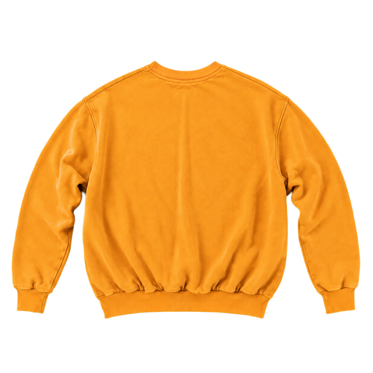 Sweat CURVE coupe balloon, coloris orange, vue de dos