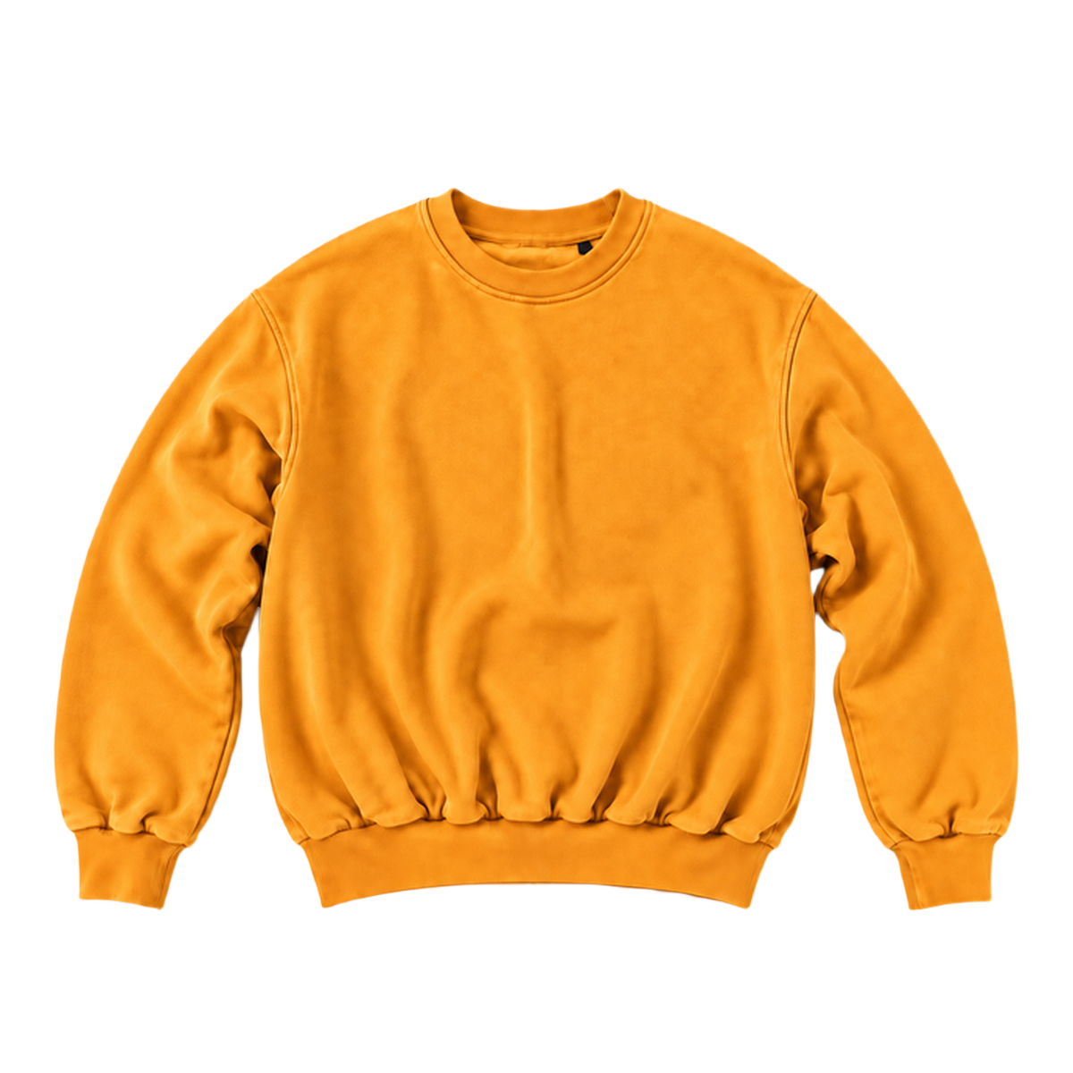Sweat CURVE coupe balloon, coloris orange, vue de face