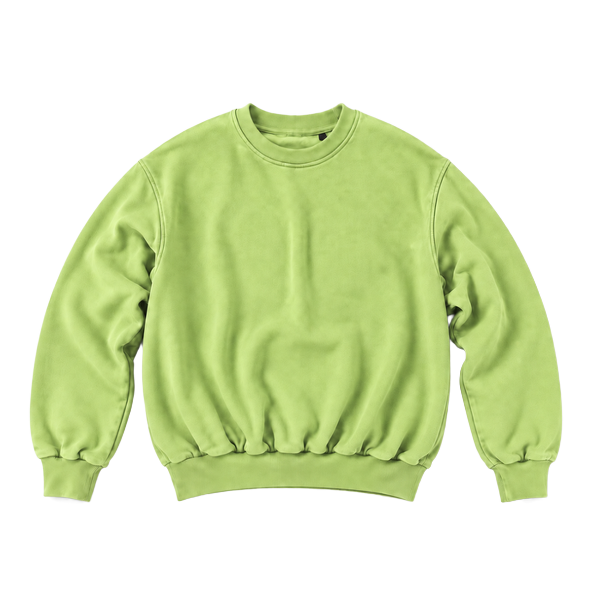 Sweat CURVE coupe balloon, coloris pistache, vue de face