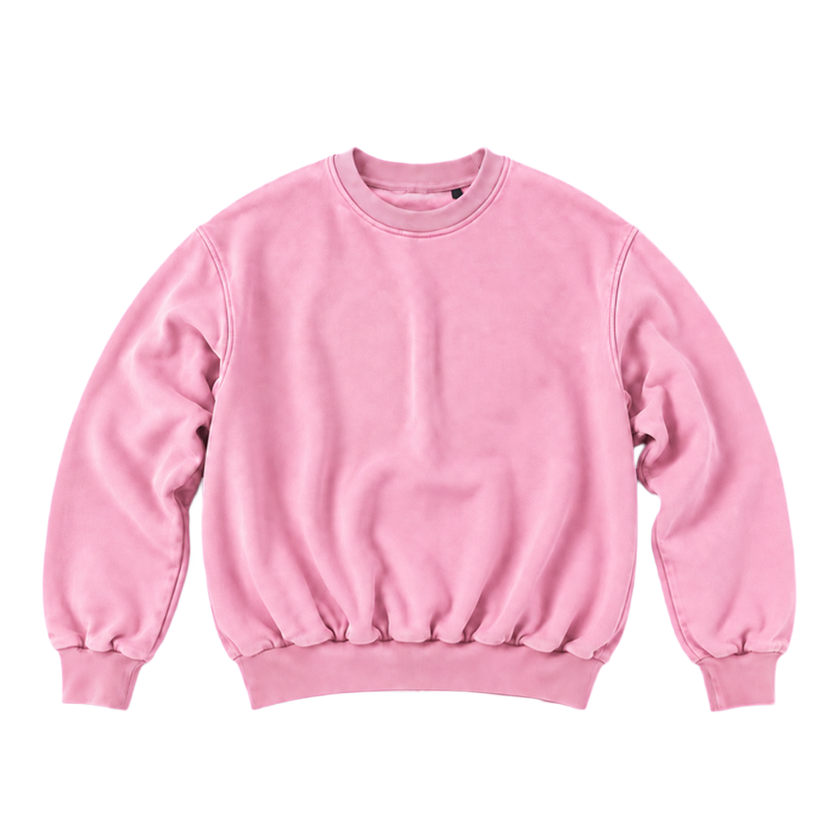 Sweat CURVE coupe balloon, coloris rose clair, vue de face