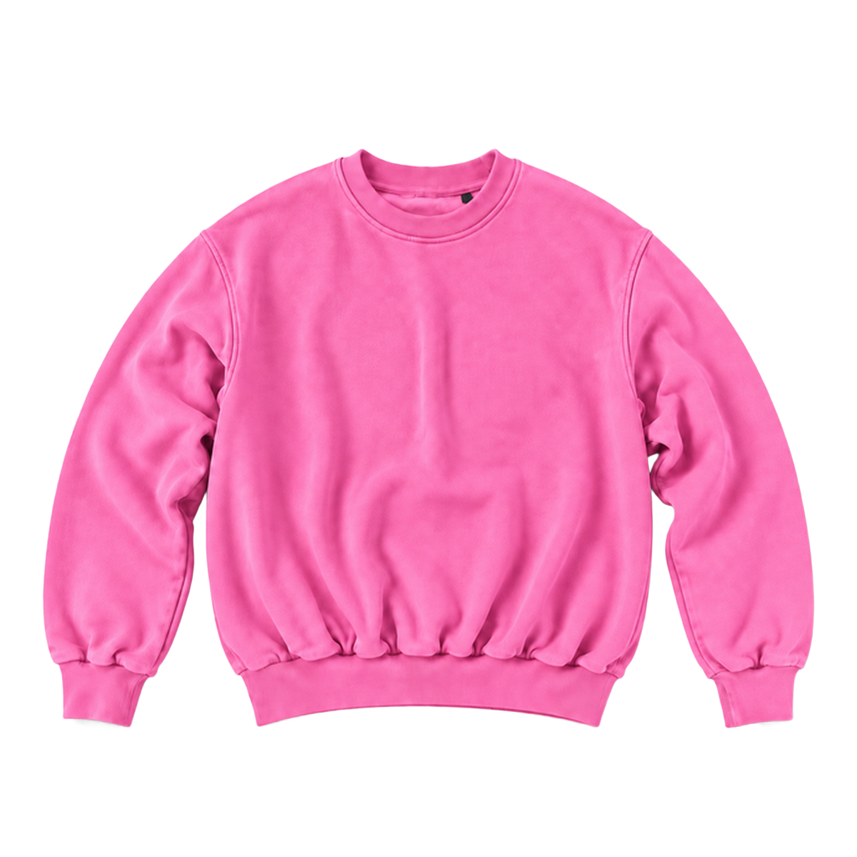 Sweat CURVE coupe balloon, coloris rose, vue de face