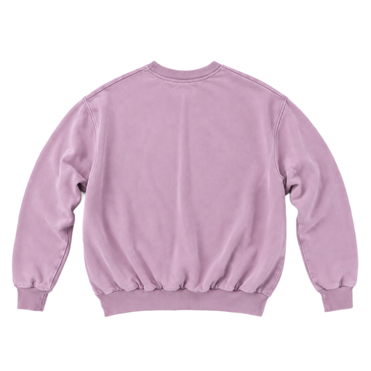 Sweat CURVE coupe balloon, coloris rose poudre, vue de dos