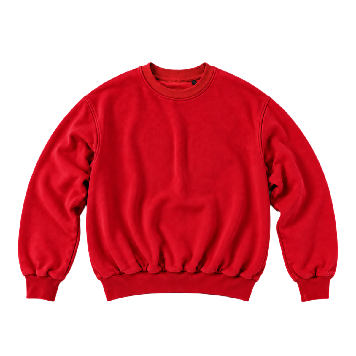 Sweat CURVE coupe balloon, coloris rouge, vue de face