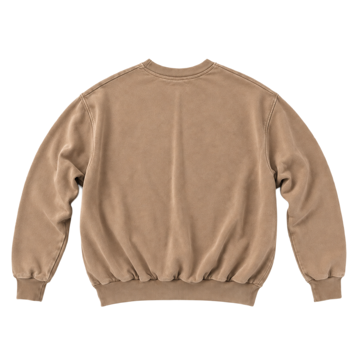 Sweat CURVE coupe balloon, coloris taupe, vue de dos