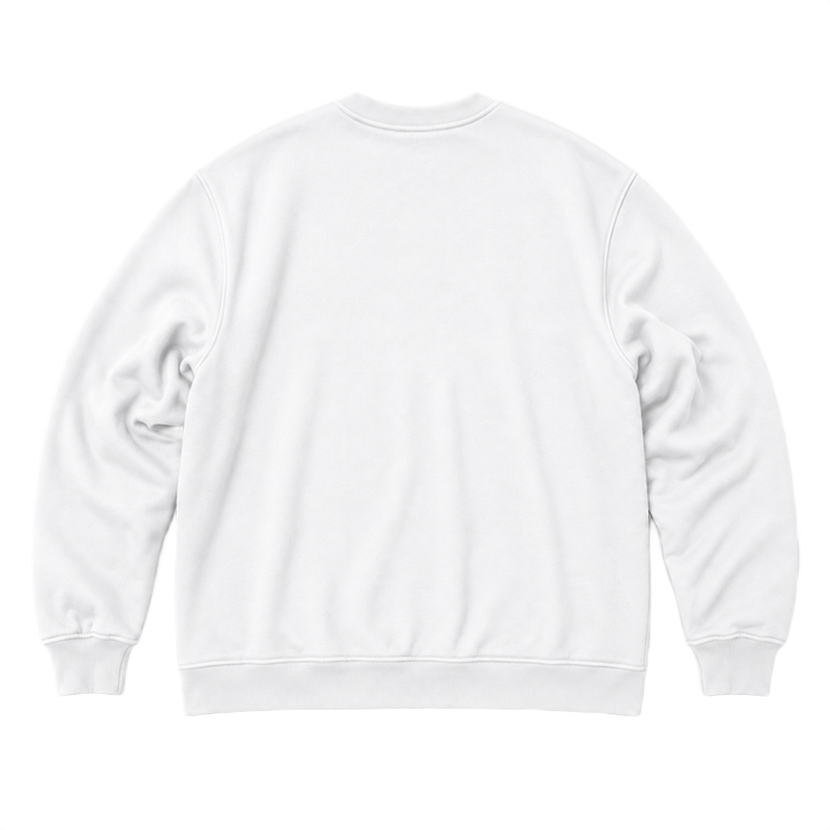 Sweat SCALE coupe oversized, coloris blanc, vue de dos