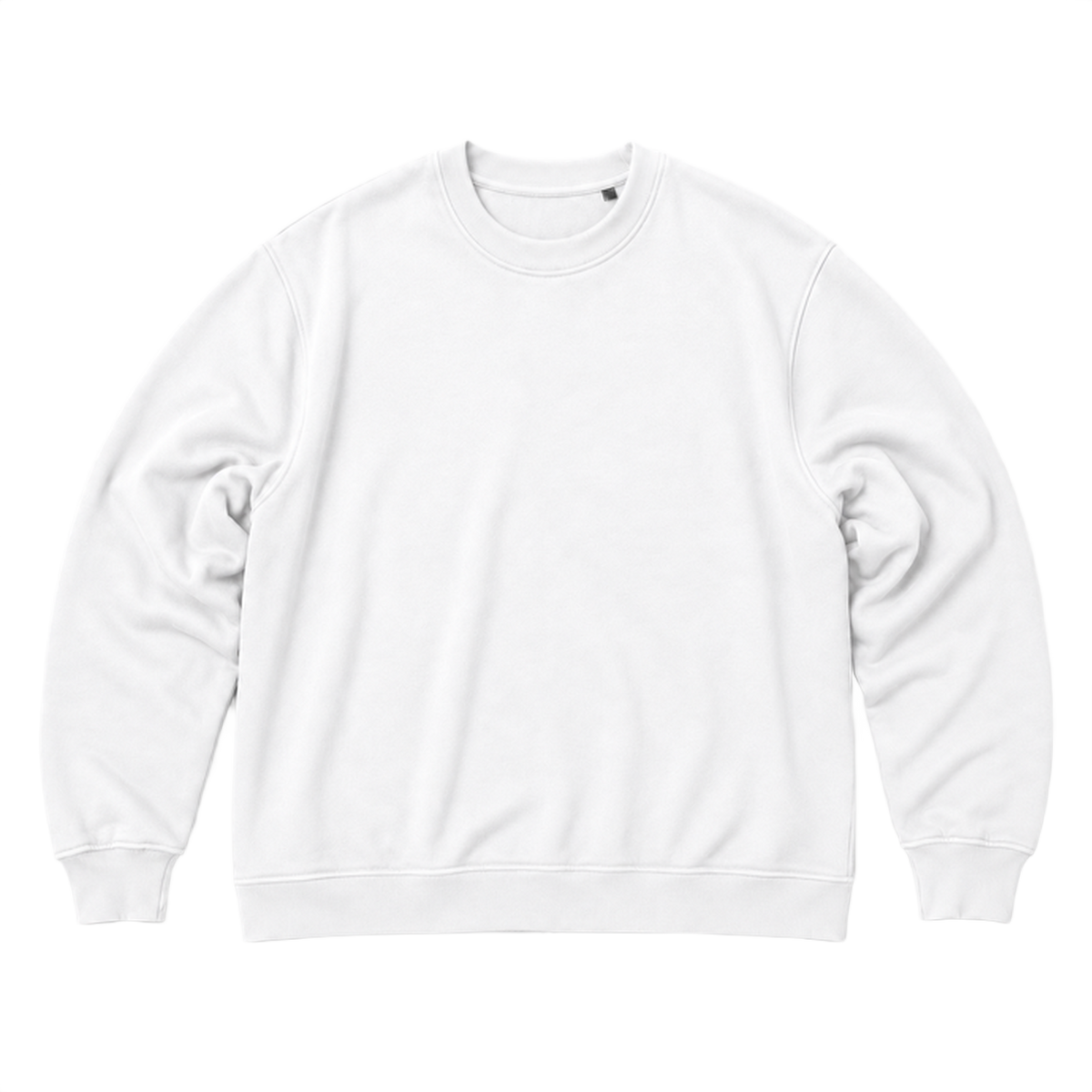 Sweat SCALE coupe oversized, coloris blanc, vue de face