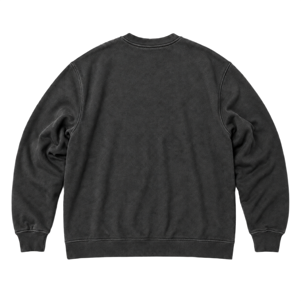 Sweat SCALE coupe oversized, coloris gris fonce, vue de dos