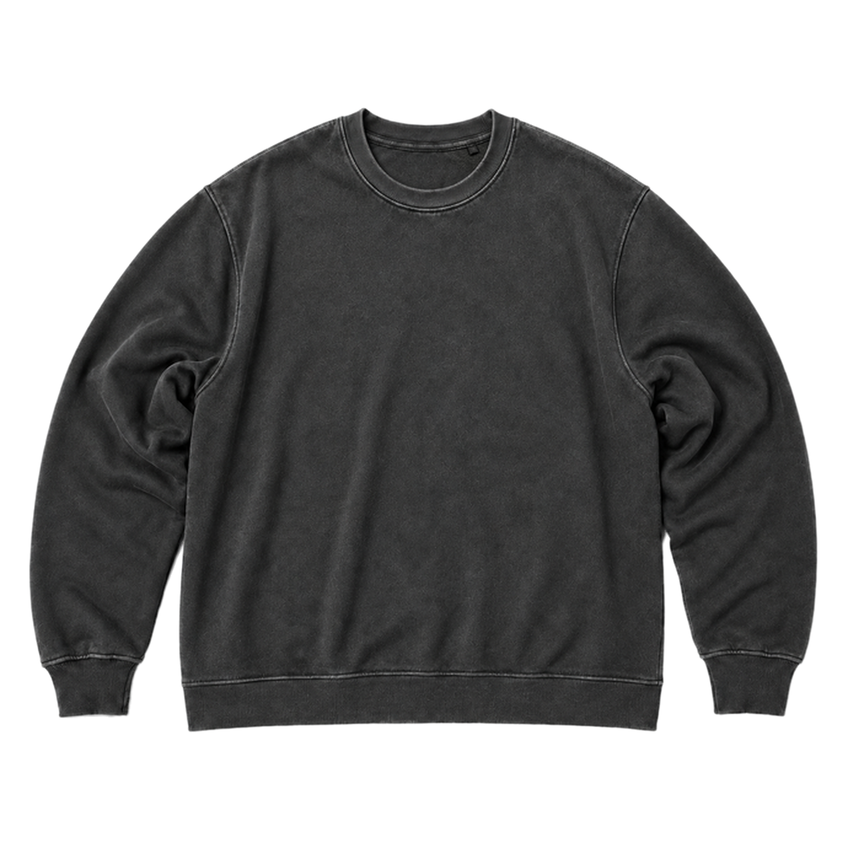 Sweat SCALE coupe oversized, coloris gris fonce, vue de face