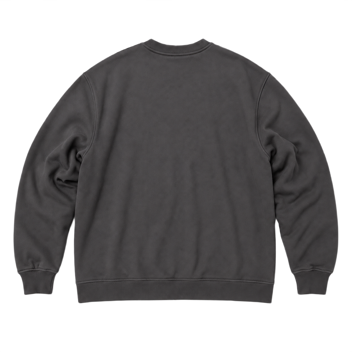 Sweat SCALE coupe oversized, coloris gris profond, vue de dos