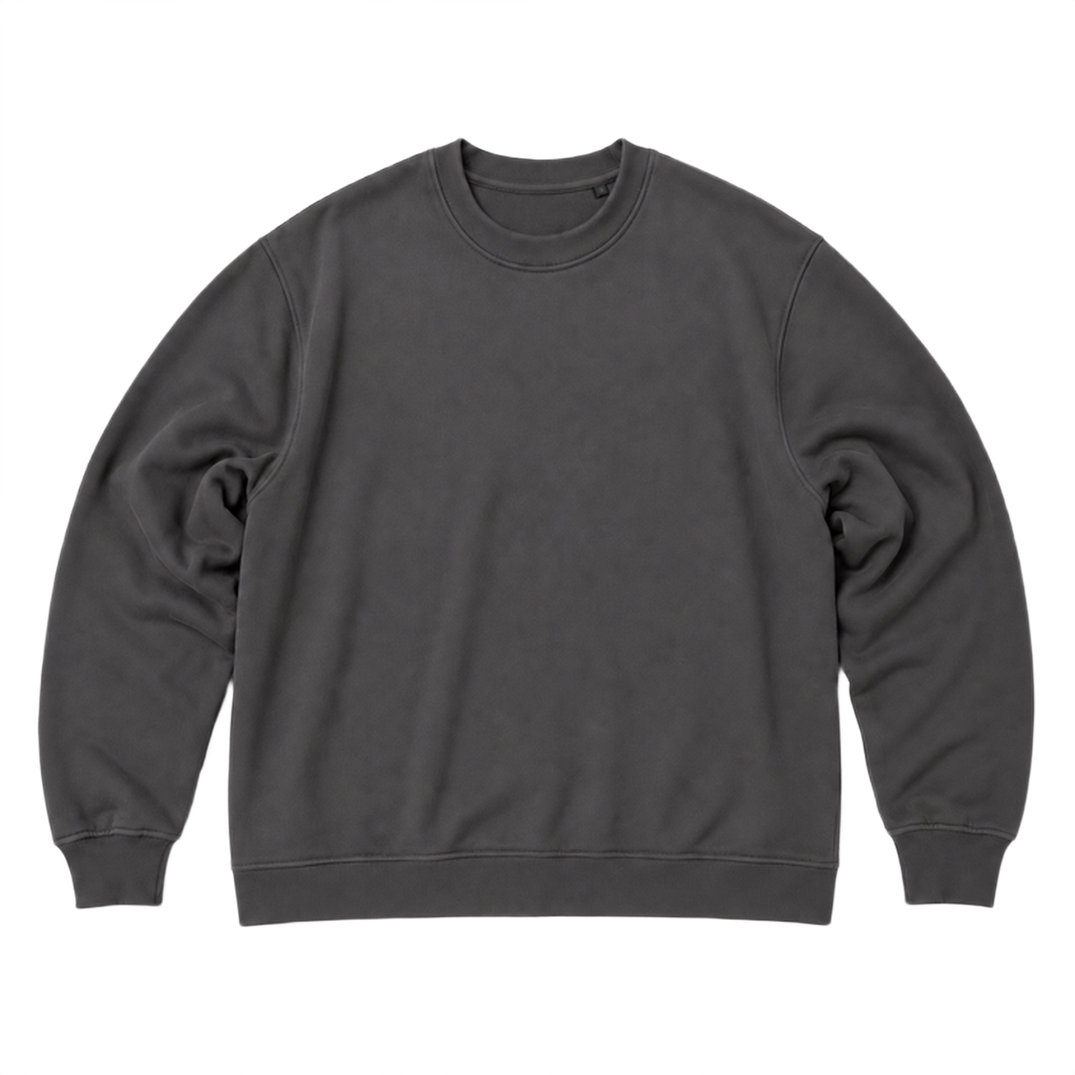 Sweat SCALE coupe oversized, coloris gris profond, vue de face