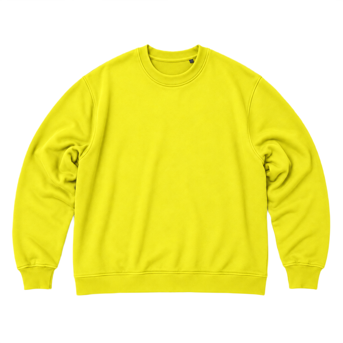 Sweat SCALE coupe oversized, coloris jaune, vue de face