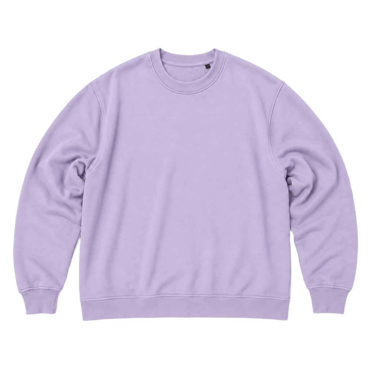 Sweat SCALE coupe oversized, coloris lavande, vue de face