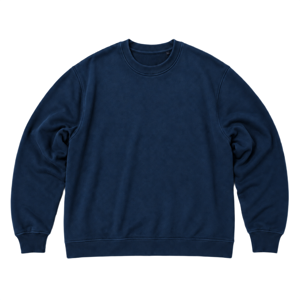 Sweat SCALE coupe oversized, coloris marine fonce, vue de face