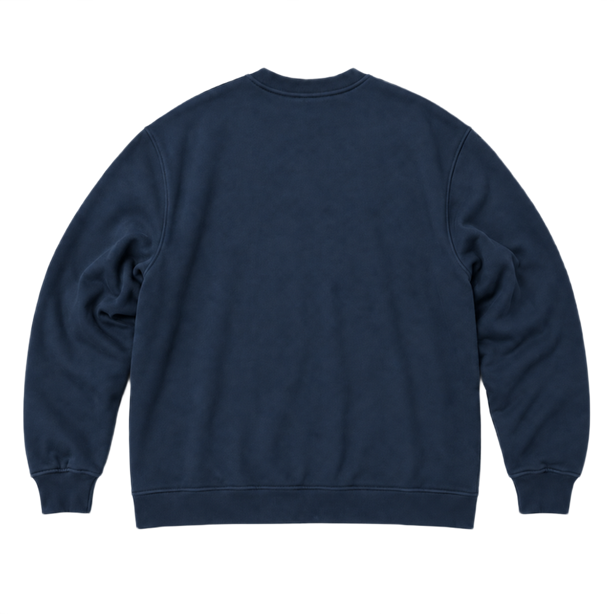 Sweat SCALE coupe oversized, coloris marine profond, vue de dos