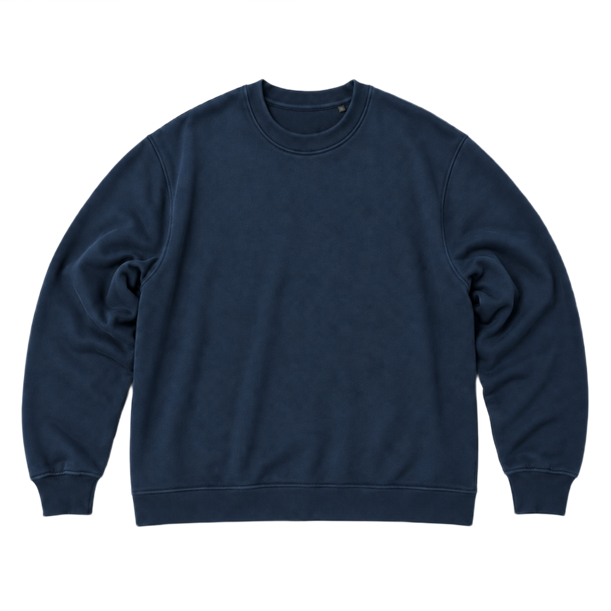 Sweat SCALE coupe oversized, coloris marine profond, vue de face