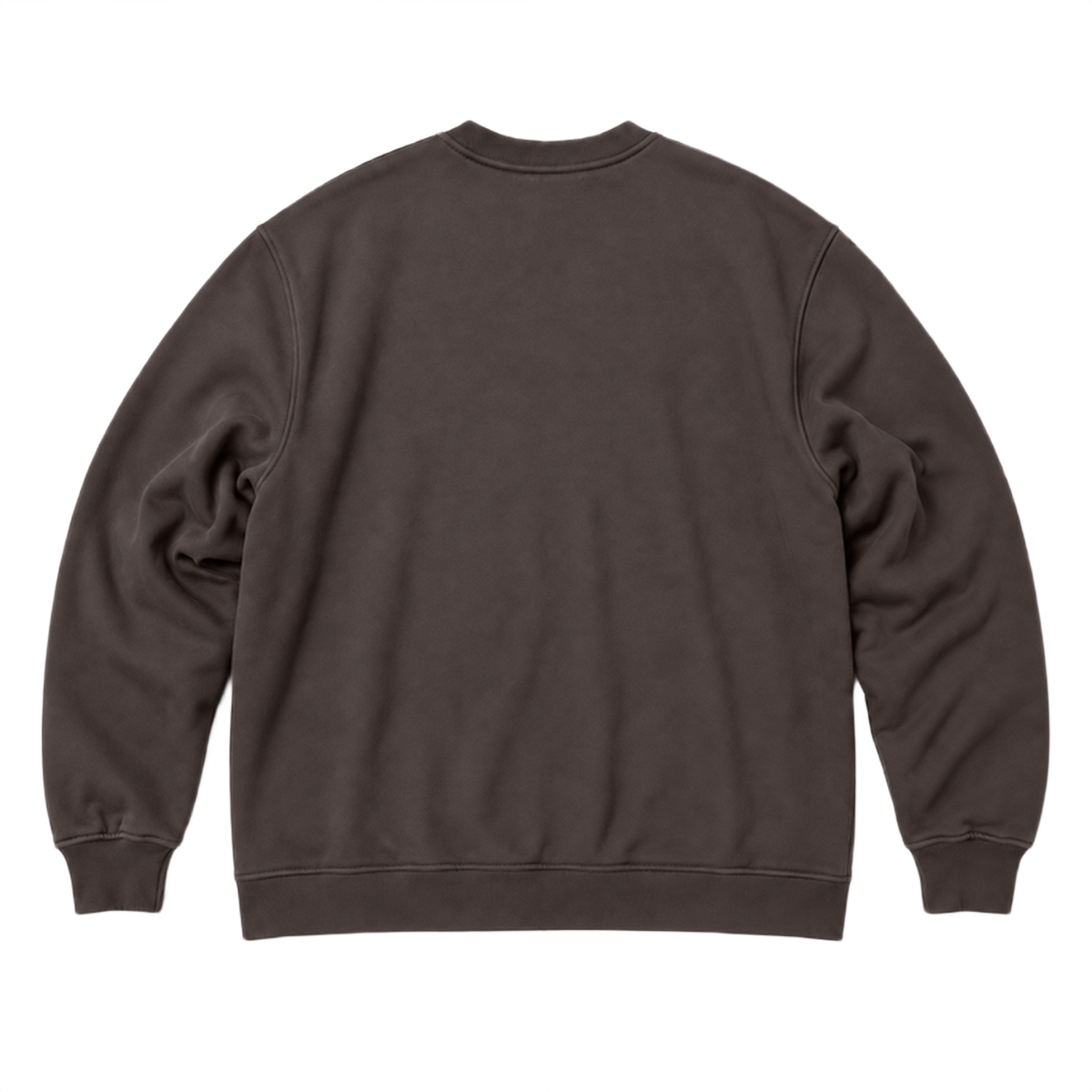 Sweat SCALE coupe oversized, coloris marron fonce, vue de dos