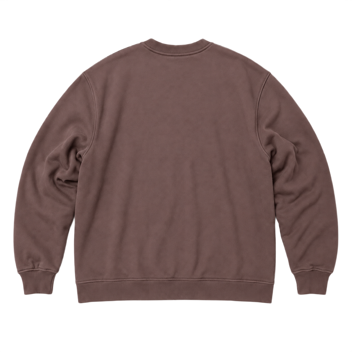 Sweat SCALE coupe oversized, coloris marron, vue de dos