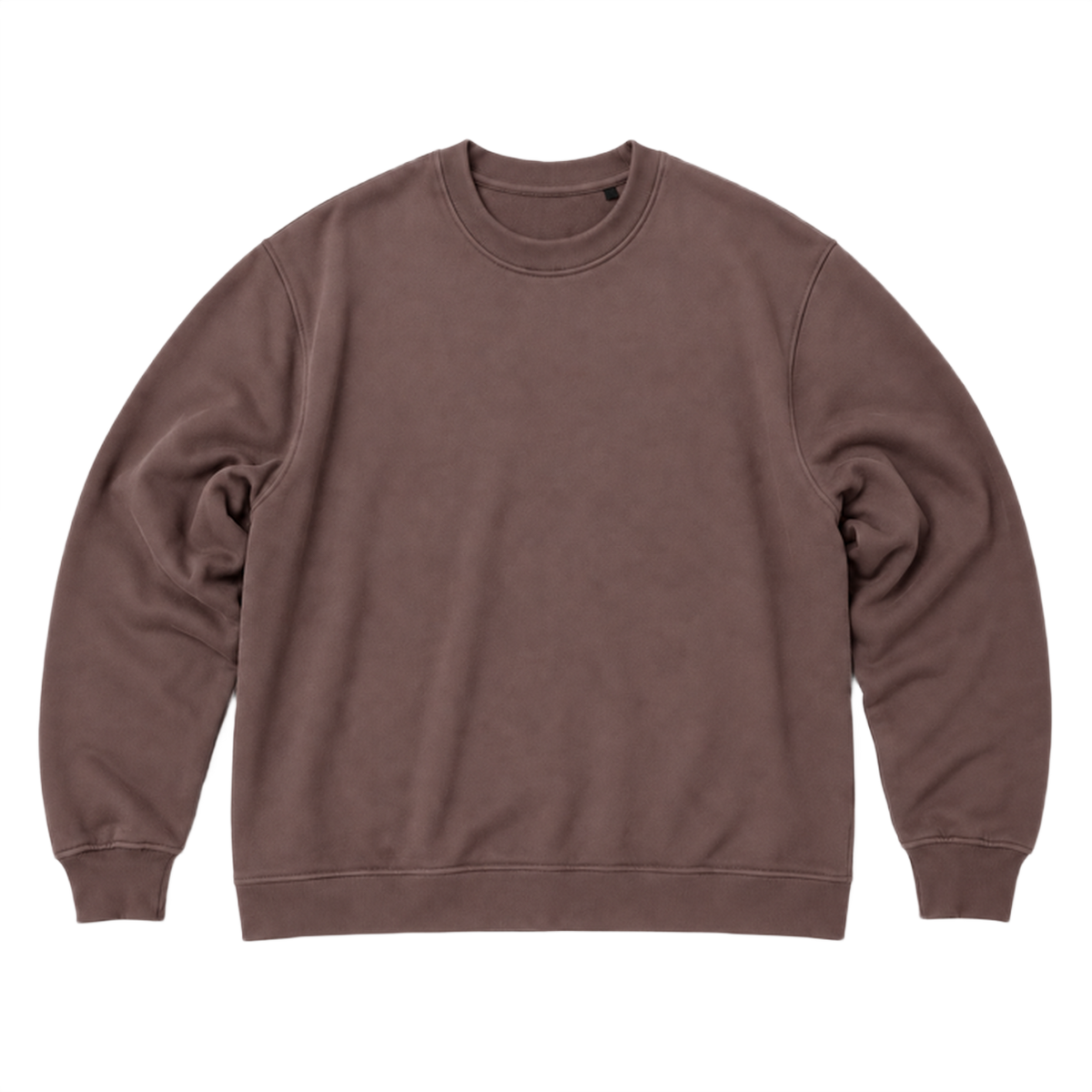 Sweat SCALE coupe oversized, coloris marron, vue de face