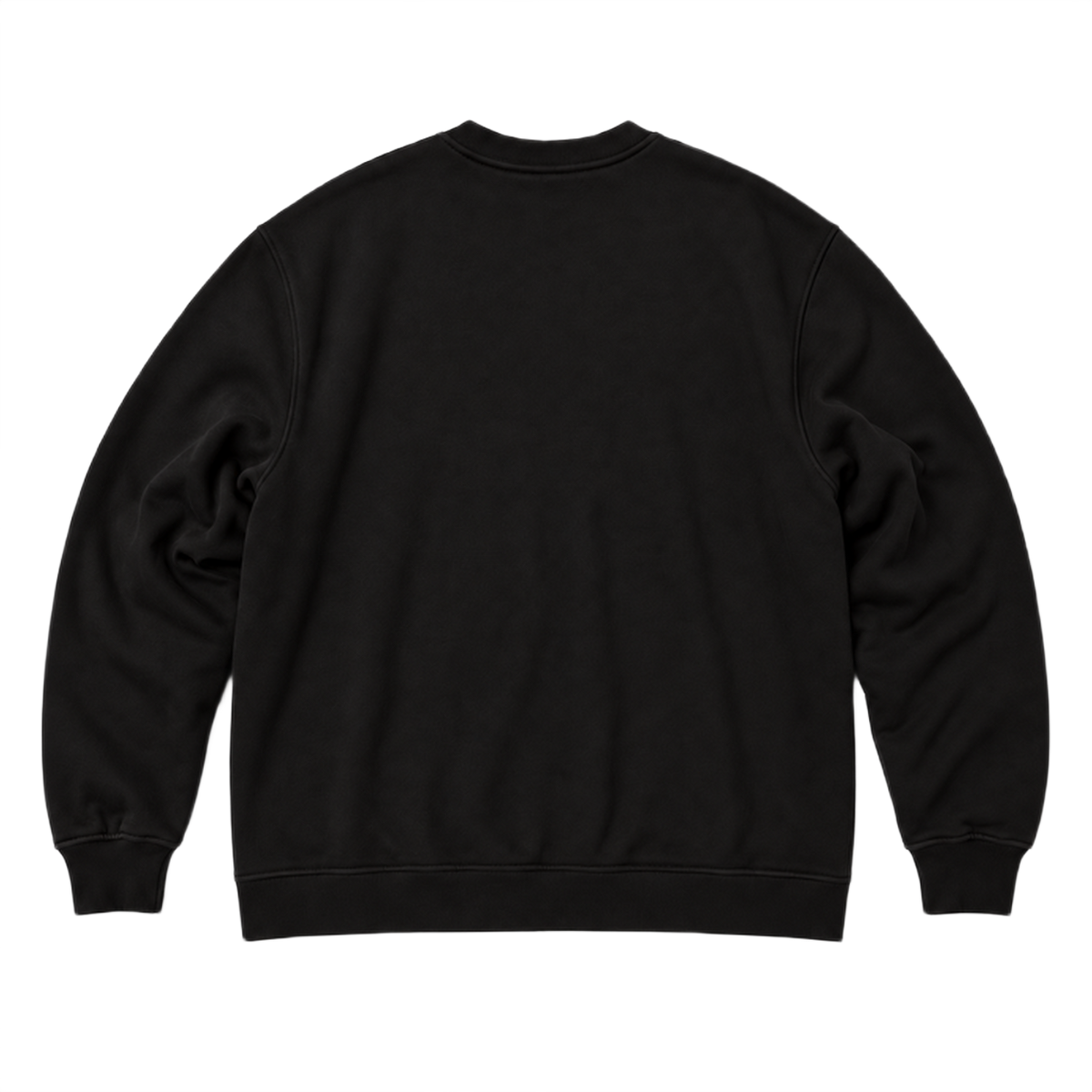 Sweat SCALE coupe oversized, coloris noir, vue de dos