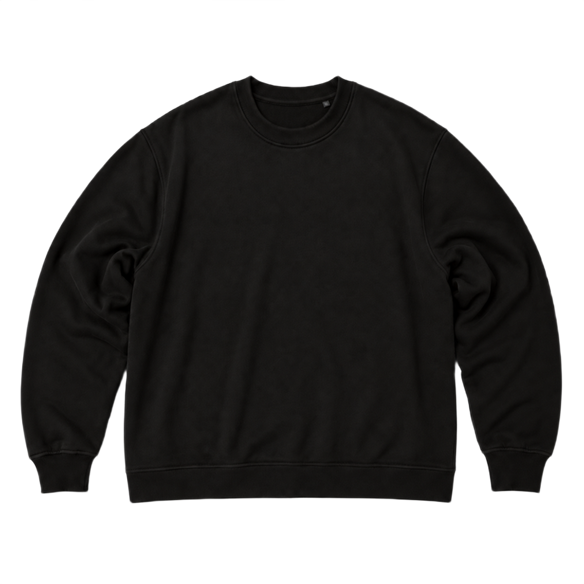 Sweat SCALE coupe oversized, coloris noir, vue de face