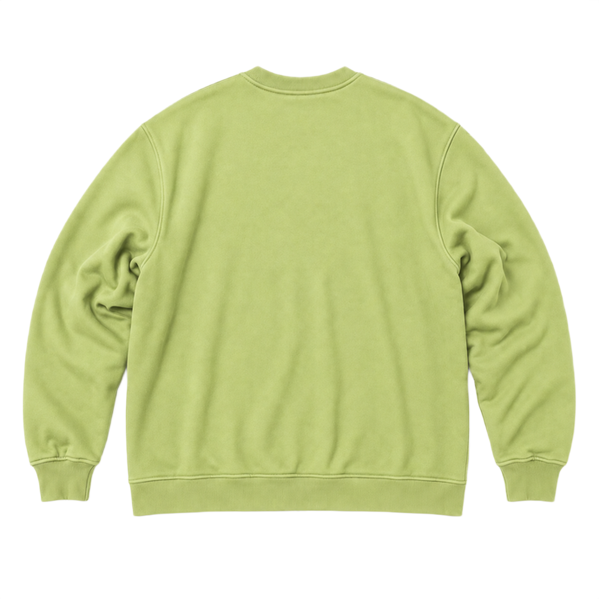 Sweat SCALE coupe oversized, coloris pistache, vue de dos