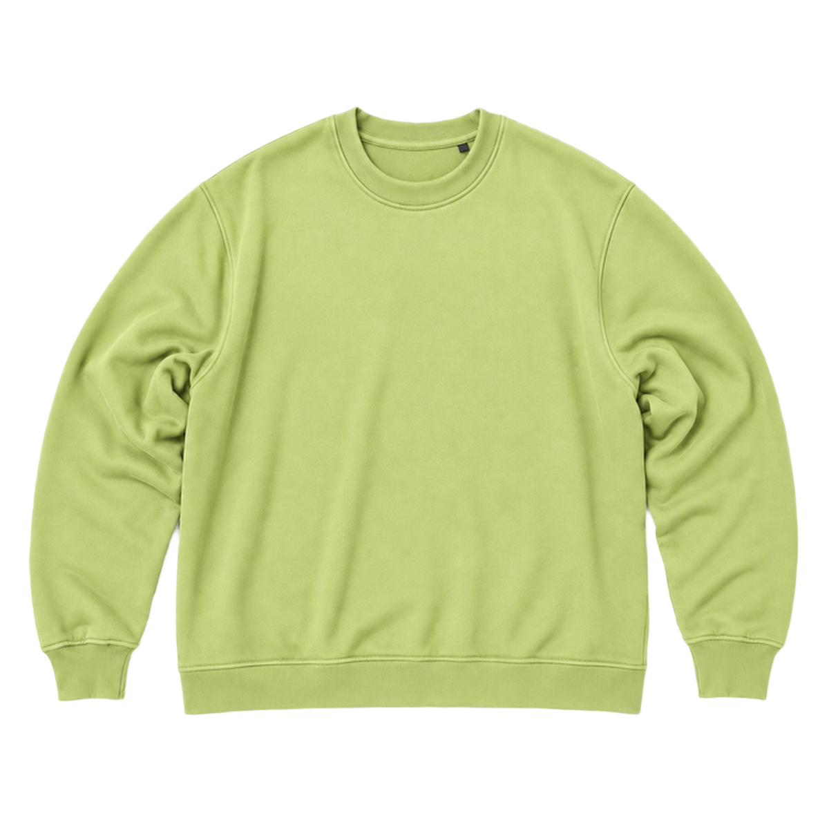 Sweat SCALE coupe oversized, coloris pistache, vue de face