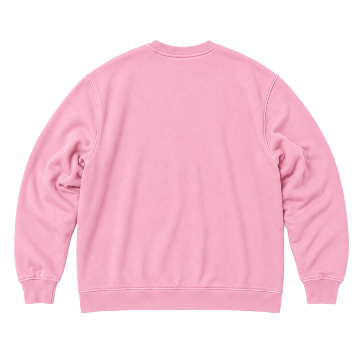 Sweat SCALE coupe oversized, coloris rose clair, vue de dos