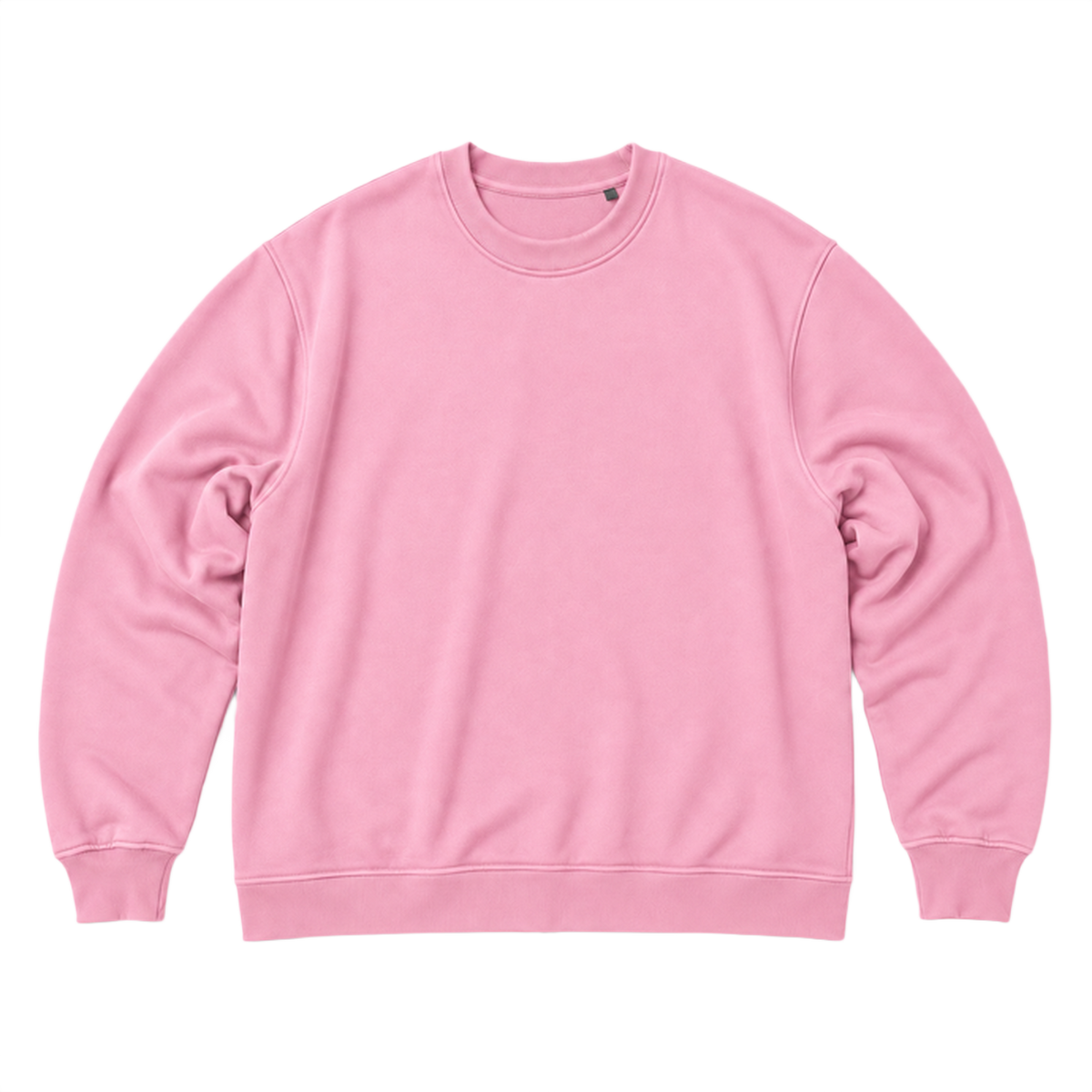 Sweat SCALE coupe oversized, coloris rose clair, vue de face