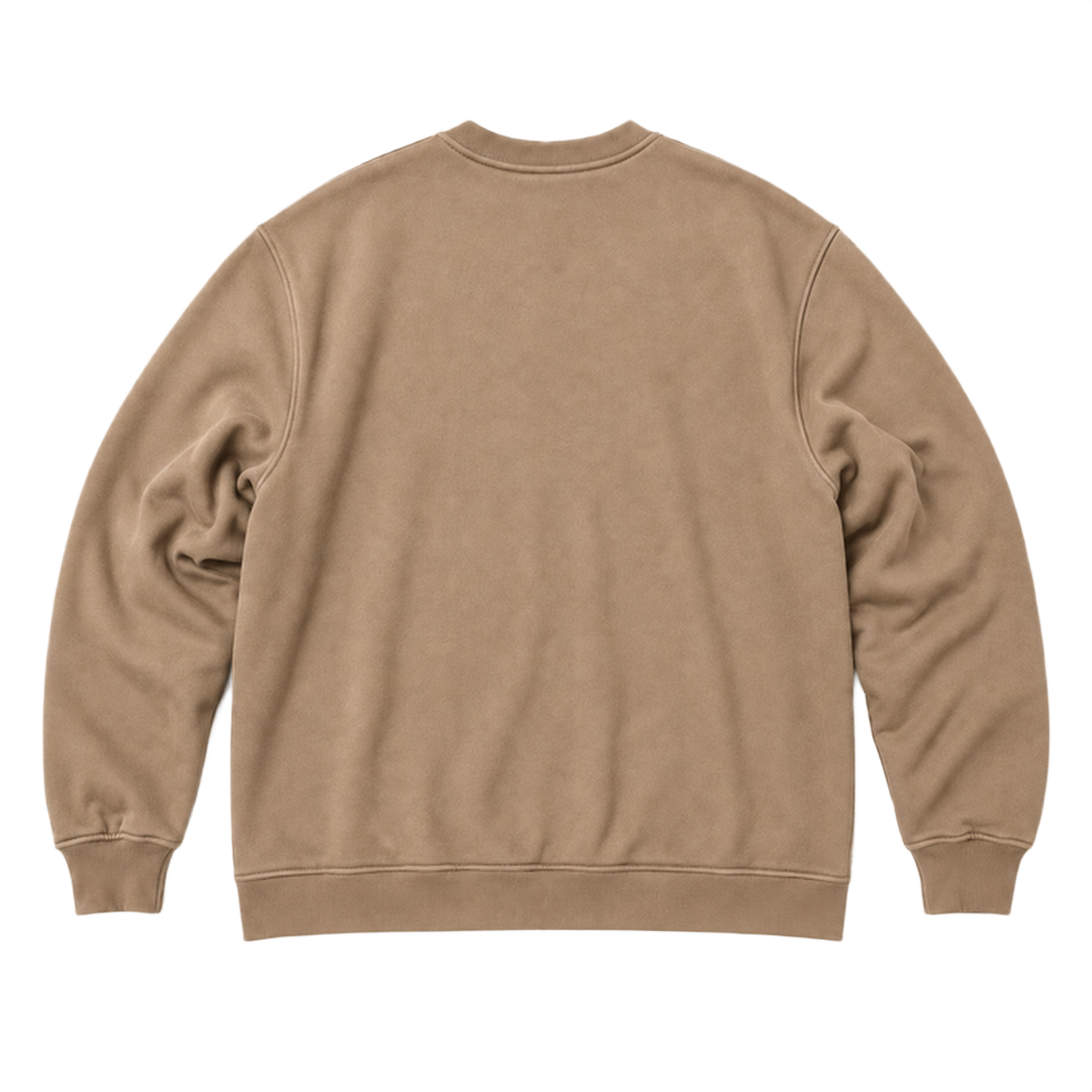 Sweat SCALE coupe oversized, coloris taupe, vue de dos