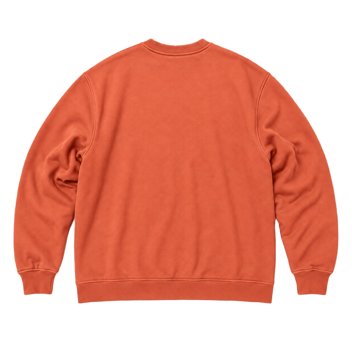 Sweat SCALE coupe oversized, coloris terracotta, vue de dos