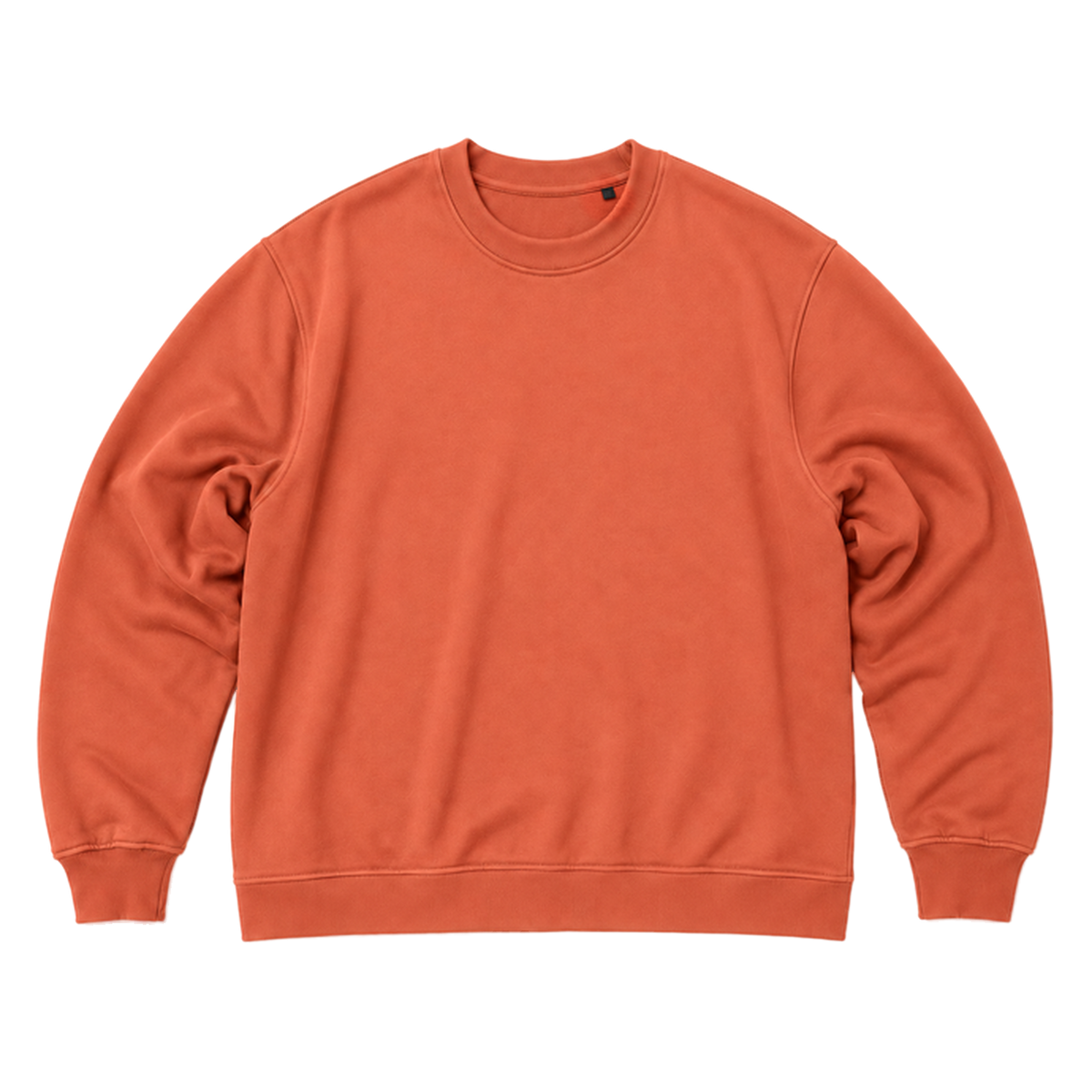 Sweat SCALE coupe oversized, coloris terracotta, vue de face